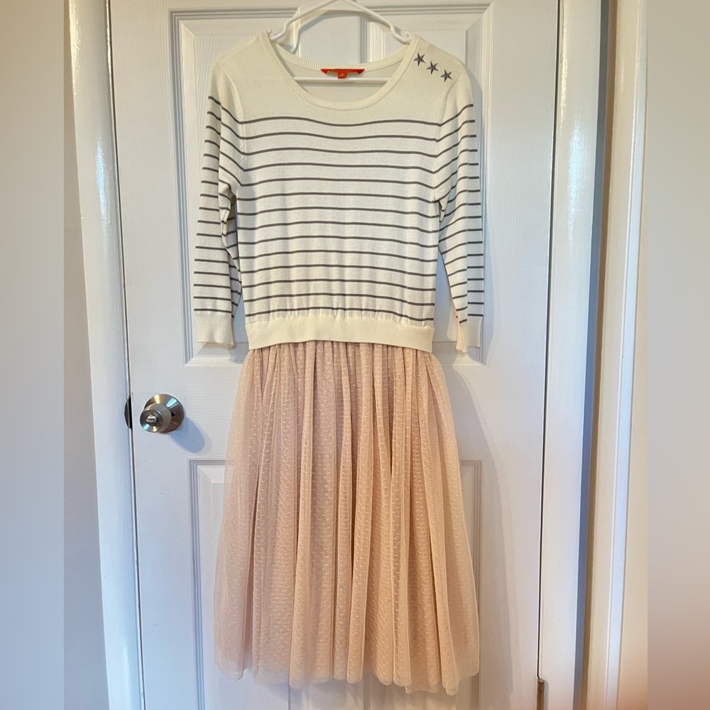 Modcloth Tulle Skirt Sweater Top Dress - Size M